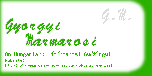 gyorgyi marmarosi business card